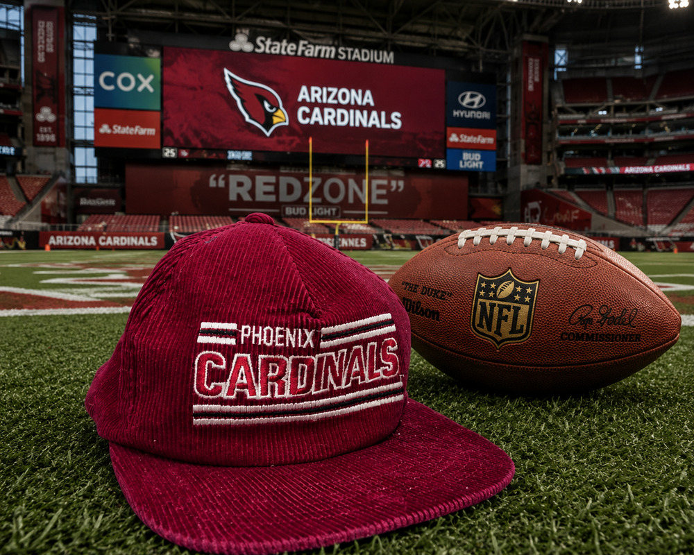 Phoenix Cardinals Drew Pearson Corduroy Snapback Hat NFL Made Korea 80s Vintage
